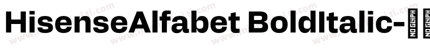 HisenseAlfabet BoldItalic字体转换